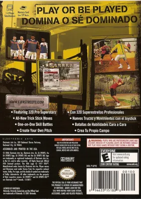 FIFA Street 2 box cover back